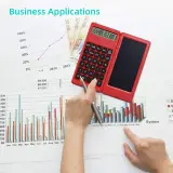 Calculatrice pliable et numérique avec tablette d’écriture LCD 6 pouces – آلة حاسبة ولوحة كتابة 2في1