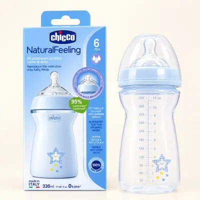 Chicco NaturalFeeling 330 ml — Le biberon pensé pour une tétée plus naturelle 🍼💗
