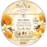 Déodorant crème senteur vanille miel
