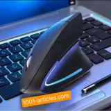 Souris verticale ergonomique sans fil 2.4 GHZ, 06 boutons.