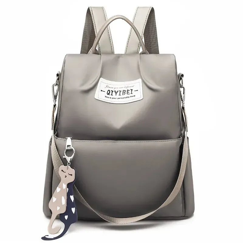 Sac à dos oxford Antivol étanche Pour Femme - Gris