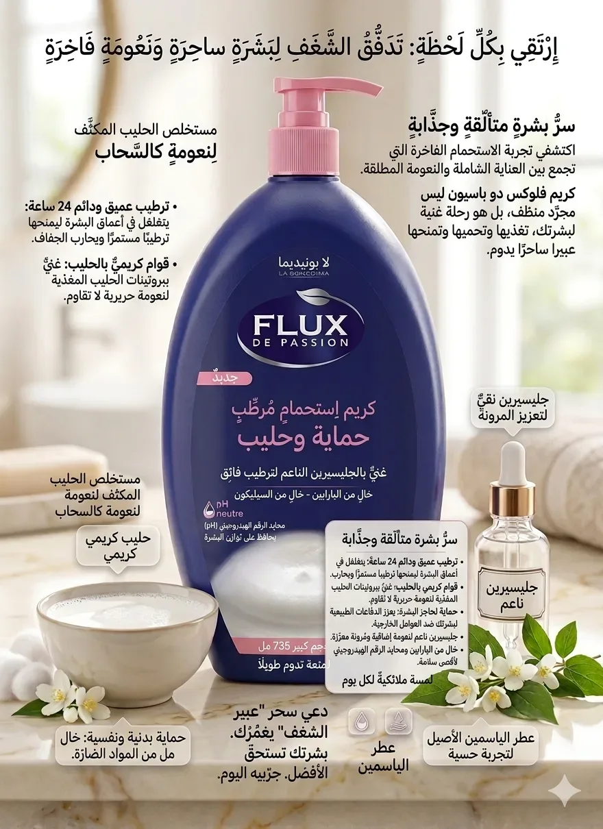 Flux كريم الاستحمام 735ml