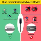 Microphone cravate professionnel USB-C de 2 m à condensateur sphérique - ميكروفون جودة صوت احترافية كابل بطول 2 متر