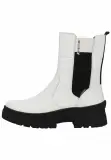 Bottines Femme Rieker Revolution Blanches en Cuir – Semelle Crantée