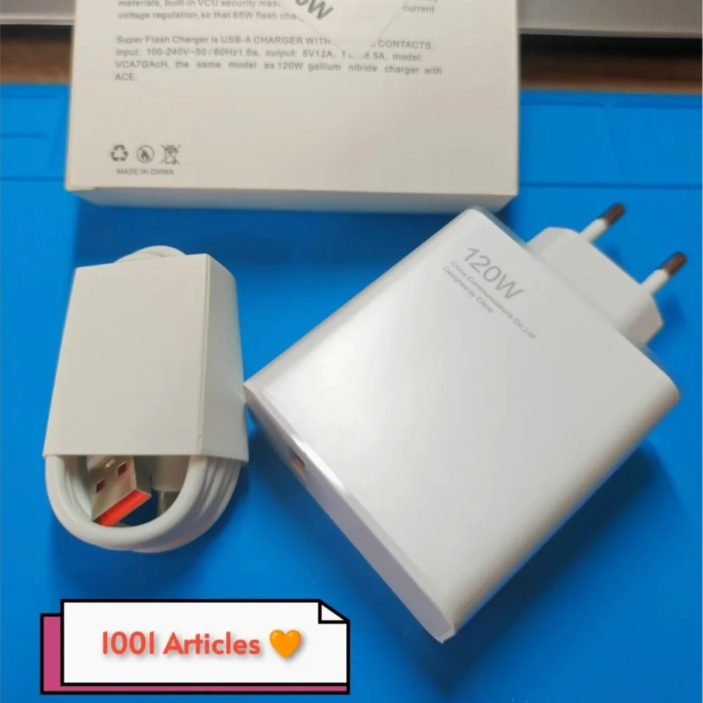 Chargeur Fast Charge Copie Originale 120 Watts