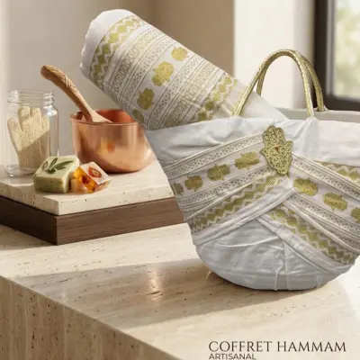 Couffin hammam 6  pièce