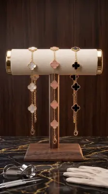 BRACELET VAN CLEEF(TYPE2 )EN ACIER INOXYDABLE