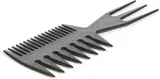 Peigne à cheveux 3 voies Akyol® | coiffures | Peigne | Pour tous les cheveux | Peigne 3 en 1 | Noir