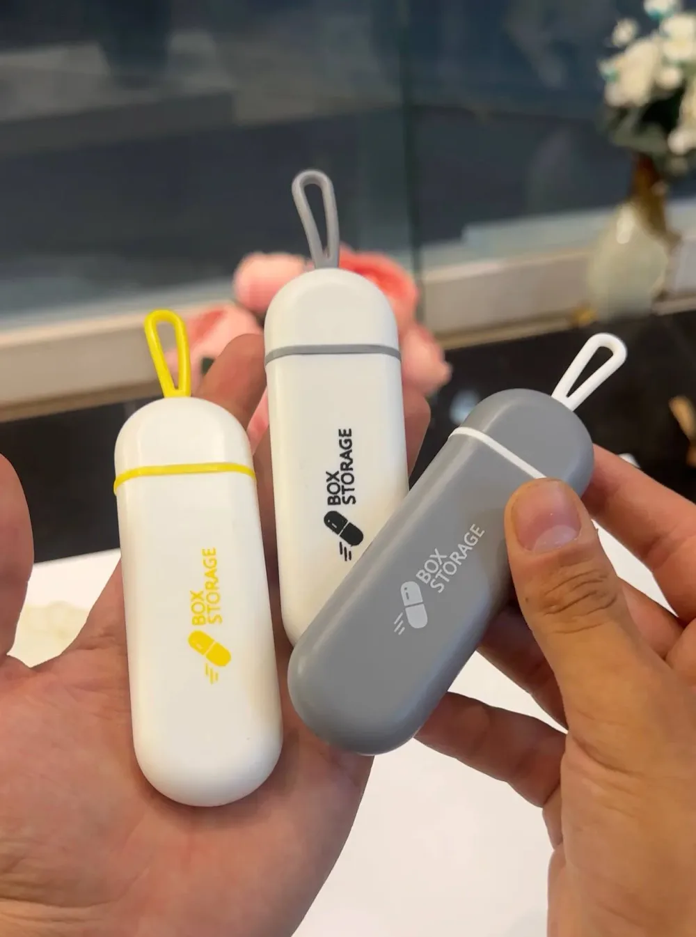 Pilulier de Poche Portable "Box Storage" — Porte-clés