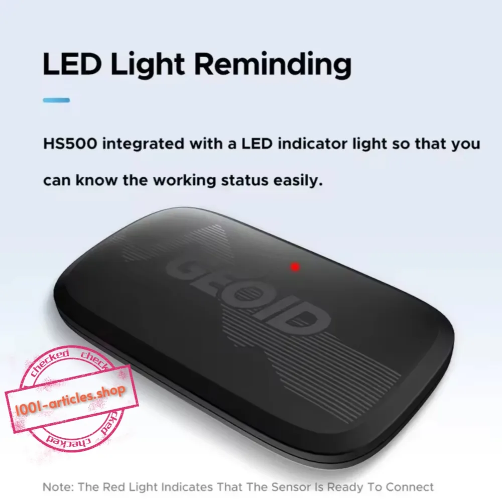 GEOID - Capteur de fréquence cardiaque HS500 - Bluetooth - sangle de poitrine