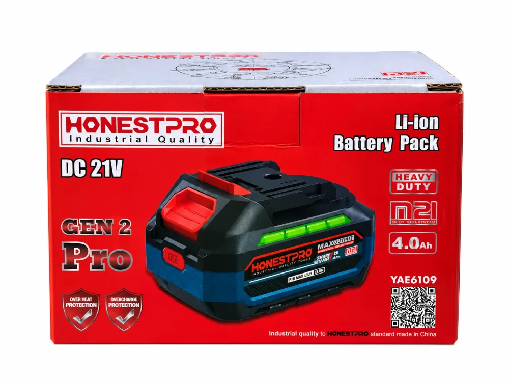 Batterie Li-ion HONESTPRO 4.0Ah 21V YAE6109