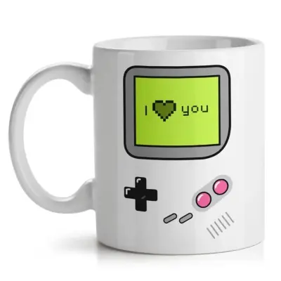 Mug Gameboy i love you couple