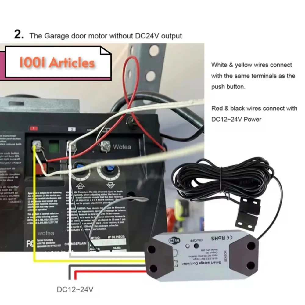 Module contrôleur WiFi Tuya ouvre porte de garage intelligent