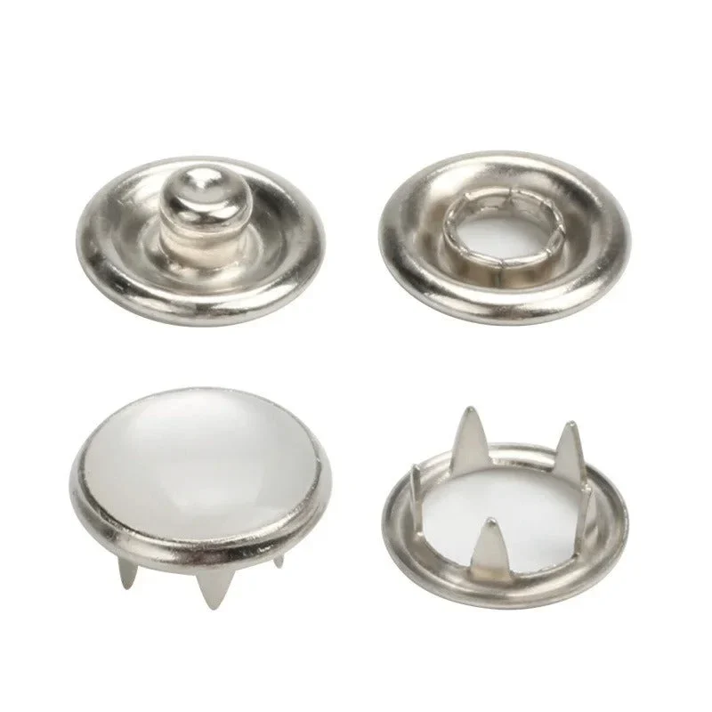 Bouton Pression Metal Cerceau Avec Pierre