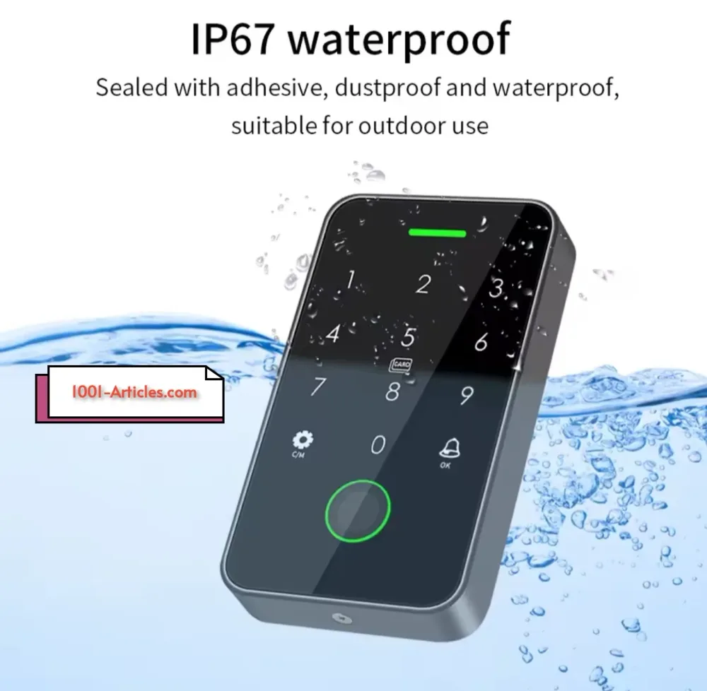 Clavier / Panneau de control d'accès - Double RFID - NFC - Tuya Smart.