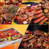 Barbecue Pliable en Acier Inoxydable pour Camping – شواية محمولة