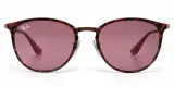 Lunettes de Soleil Ray-Ban Erika Metal RB3539 – Écaille et Verres Rosés