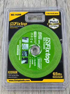 Disque diamant pour découpe du verre 115*15*22,2 14298