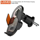 SUPPORT SMARTPHONE AUTO AVEC CHARGEURS SANSFIL MA30 15W by LDNIO