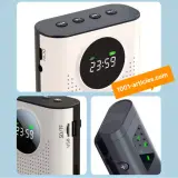 Amplificateur Vocal Pro sans fil, Mic omnidirectionnel Lavalier, affichage LED.