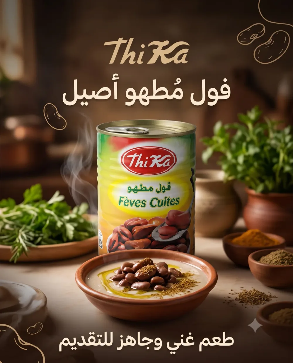 فول مطهو 375غ -ثقة-