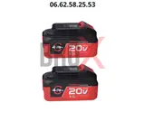 Marteau Piqueur Perforateur Sds-Plus Sans Fil 20v 2 Batterie 4.0ah 18mm 2.3j CT28001HX-4 BMC | CROWN