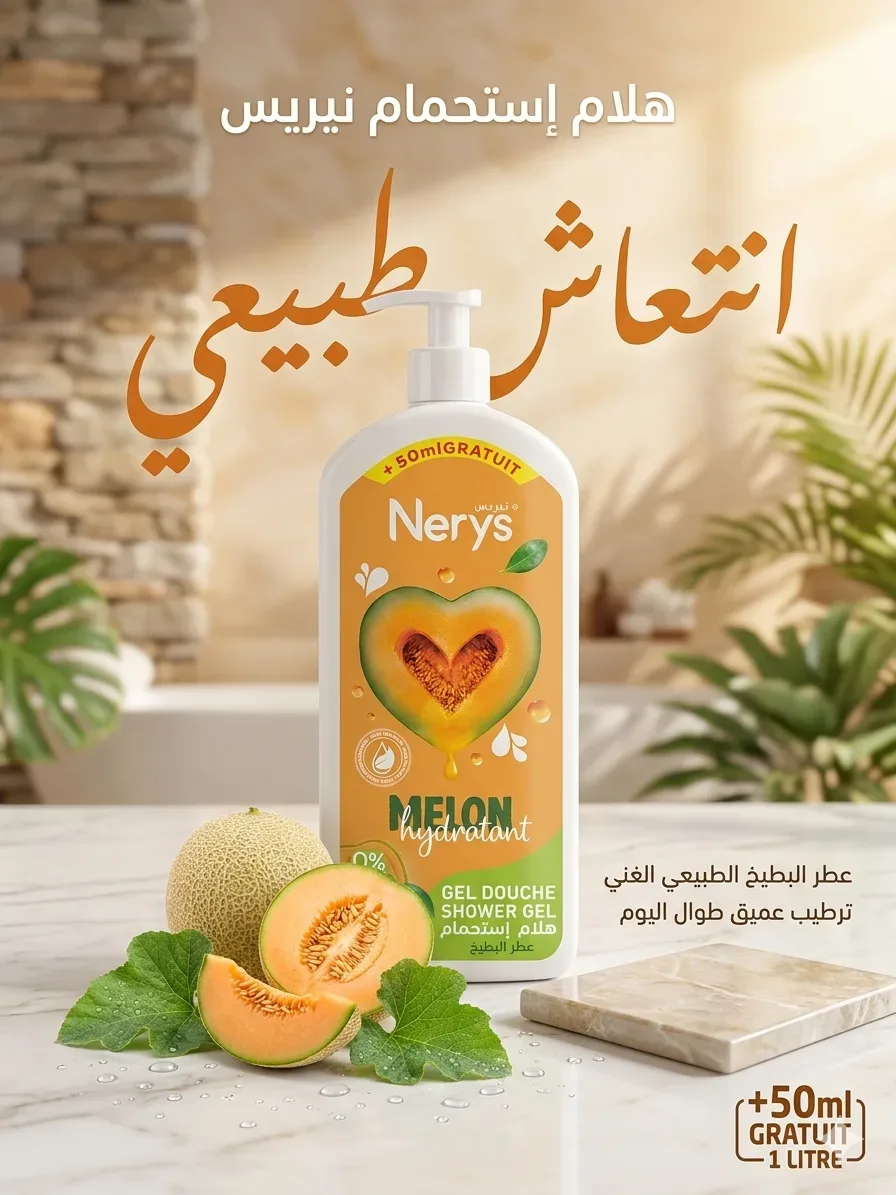 Nyres جال دوش بعطر البطيخ 1L