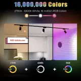 Spotlight COOLO Tuya WIFI GU10 Spot LED Intelligent Connecté RGB