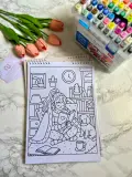 Cute Adult Coloring Book
