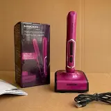 Mini Lisseur à cheveux rechargeable USB avec Base de Chargement - مكواة شعر لاسلكية 2 في 1