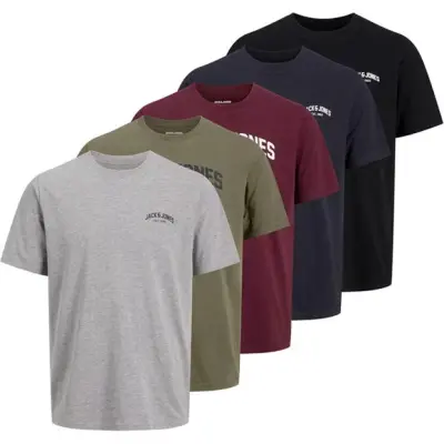 Pack 5 T-shirts 100% COTON JACK & JONES 566237/74