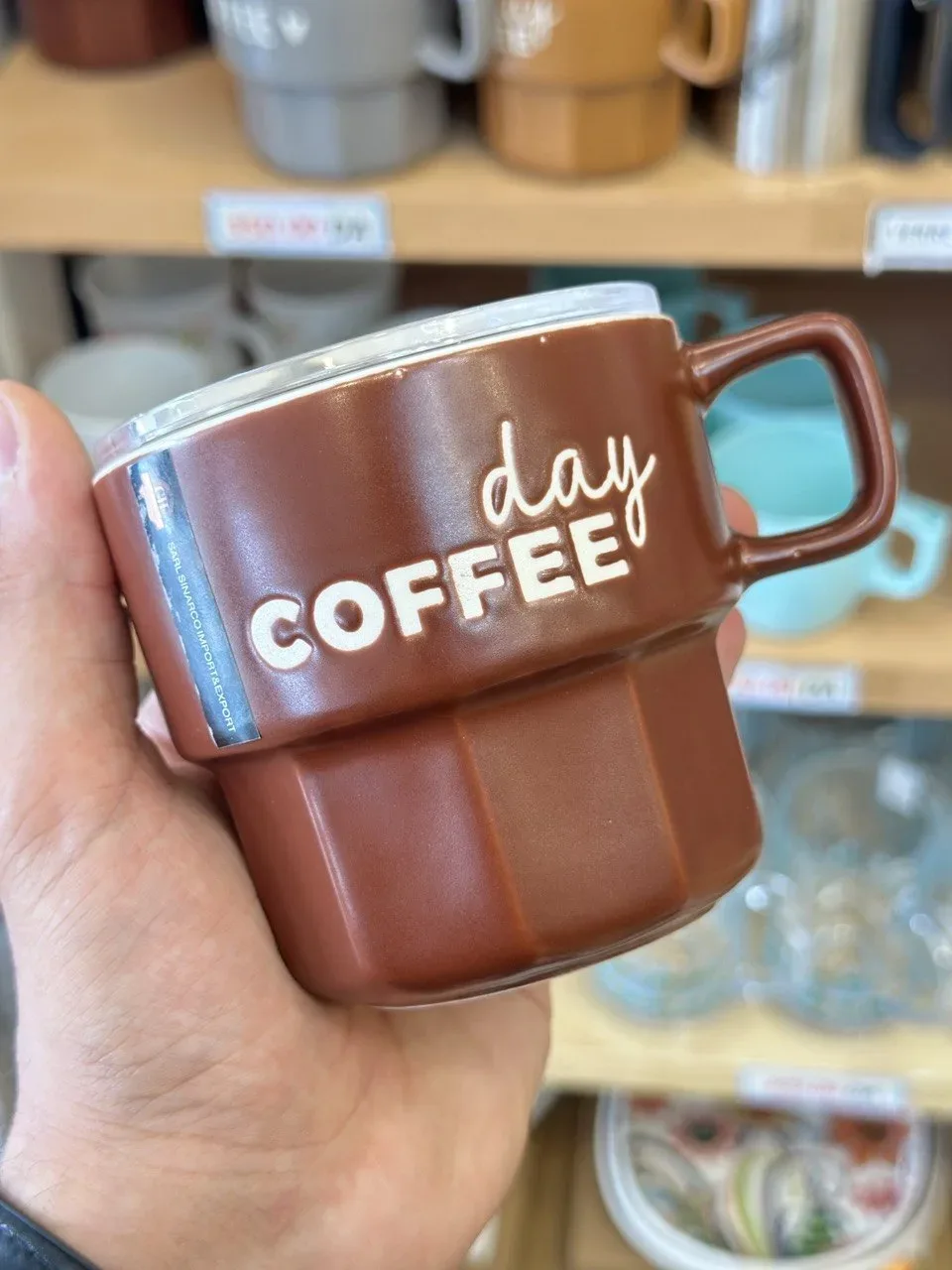 ☕ Mug en Céramique "Day Coffee" avec Couvercle
