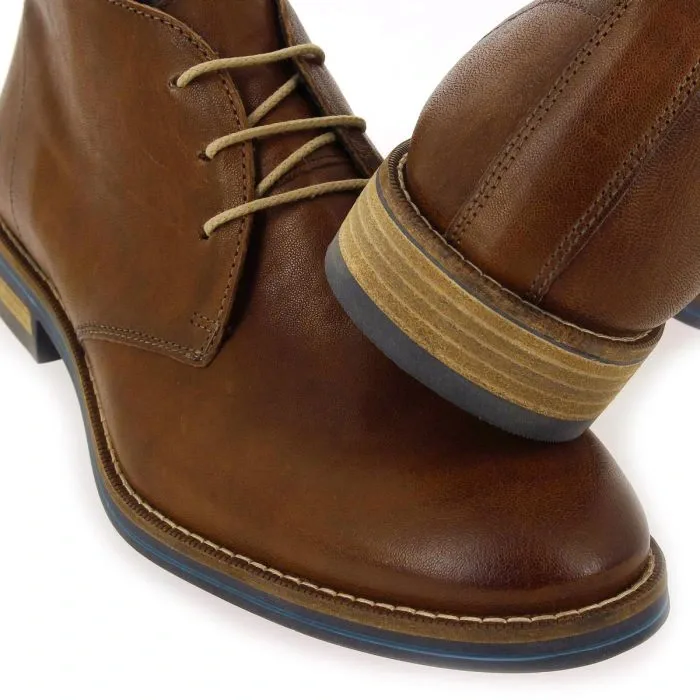 Bottines Homme Lloyd Daniel en Cuir Véritable Marron – Style Élégant