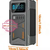 Kit de démarrage de voiture et Compresseur d'air numérique - JKUOO - 180 PSI
