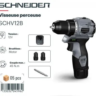 Visseuse perceuse Schneider 12v Brushless