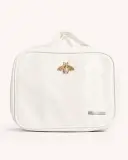 Trousse de toilette matelassée avec broche abeille