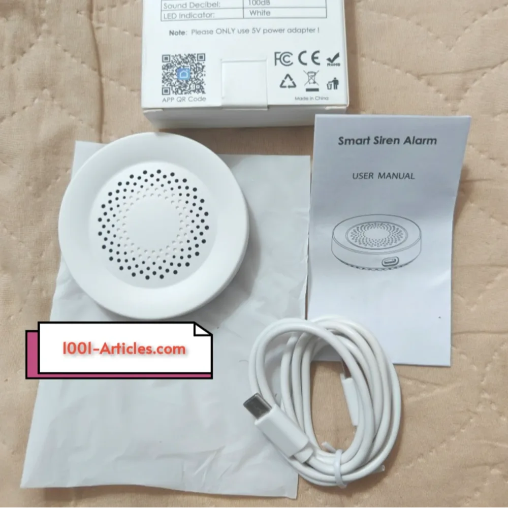 Sirène - alarme sonore de sécurité intelligente - Wifi - Zigbee Tuya Smart