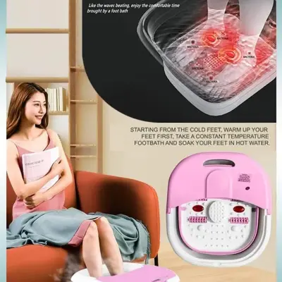 Masseur pour Pieds Pliable Hydromassant et Chauffant avec Rouleaux Shiatsu - جهاز مساج وتدليك القدمين المطور القابل للطي مع خاصية التسخين والفقاعات