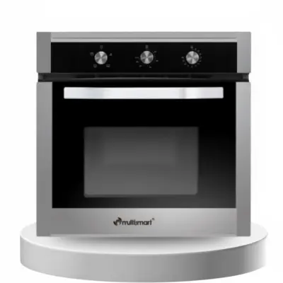 فرن بلتي Multismart AF66 70L Gaz/Gaz – Four Encastrable Ventilé Inox Noir/Silver مع مروحة