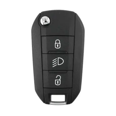 Coque de clé télécommande Peugeot Flip 3 boutons HU83 pour Xhorse XEPG00EN PCB