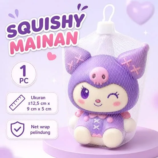 labubu  - kuromi Squishy