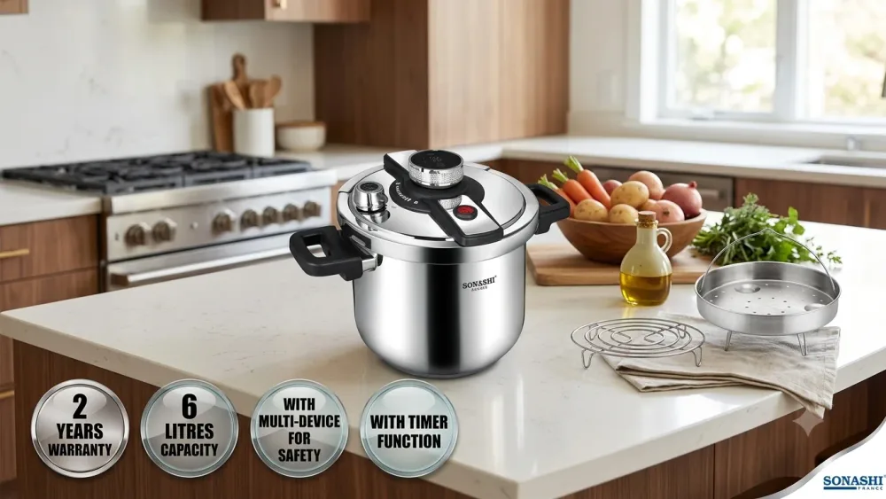 طنجرة ضغط 6ل سوناشي  (Pressure Cooker )
