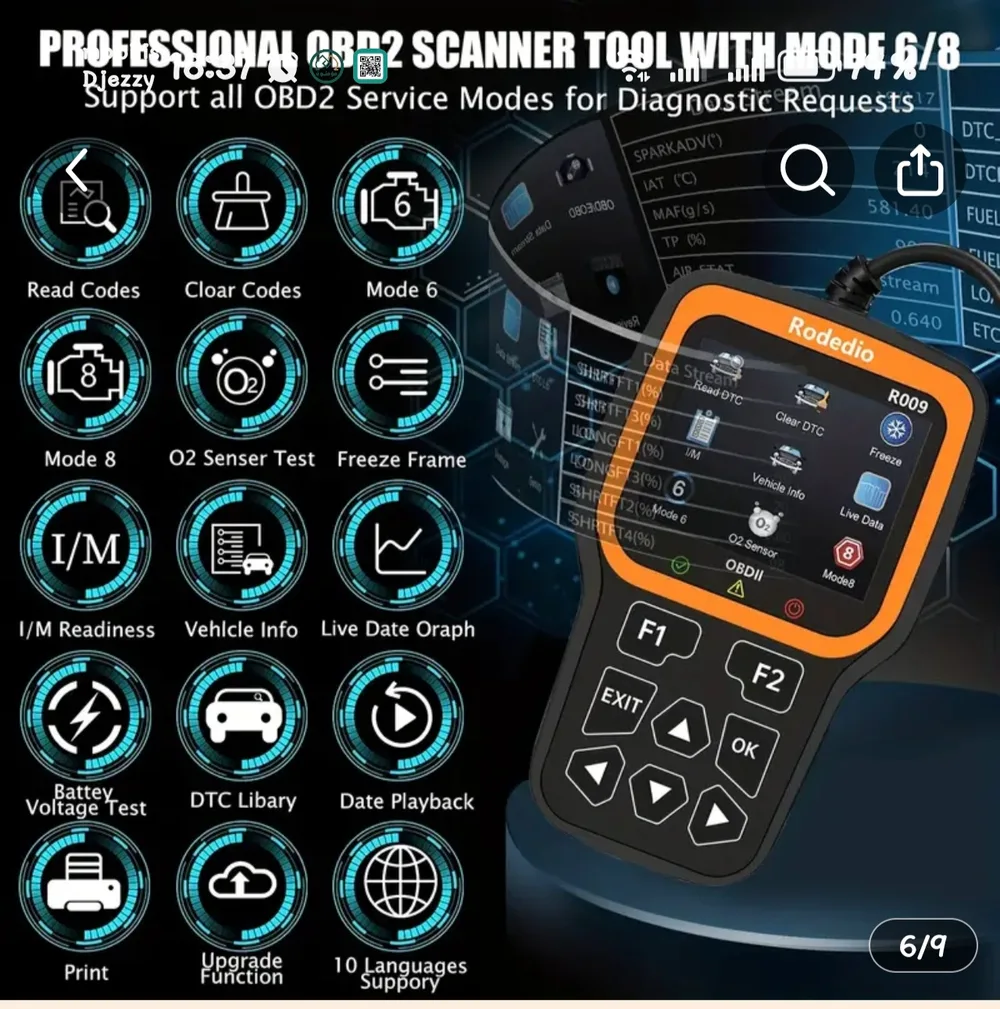 Scanner OBD 2 vR009/2026