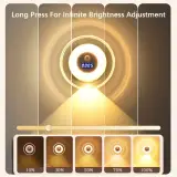 Applique Murale LED Intelligente Avec Capteur de Mouvement Écran Horloge Numérique - مصباح الحائط الذكي بمستشعر حركة وشاشة رقمية لعرض الوقت