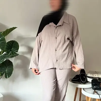 Ensemble SABAYA qualité supérieure en GRIS