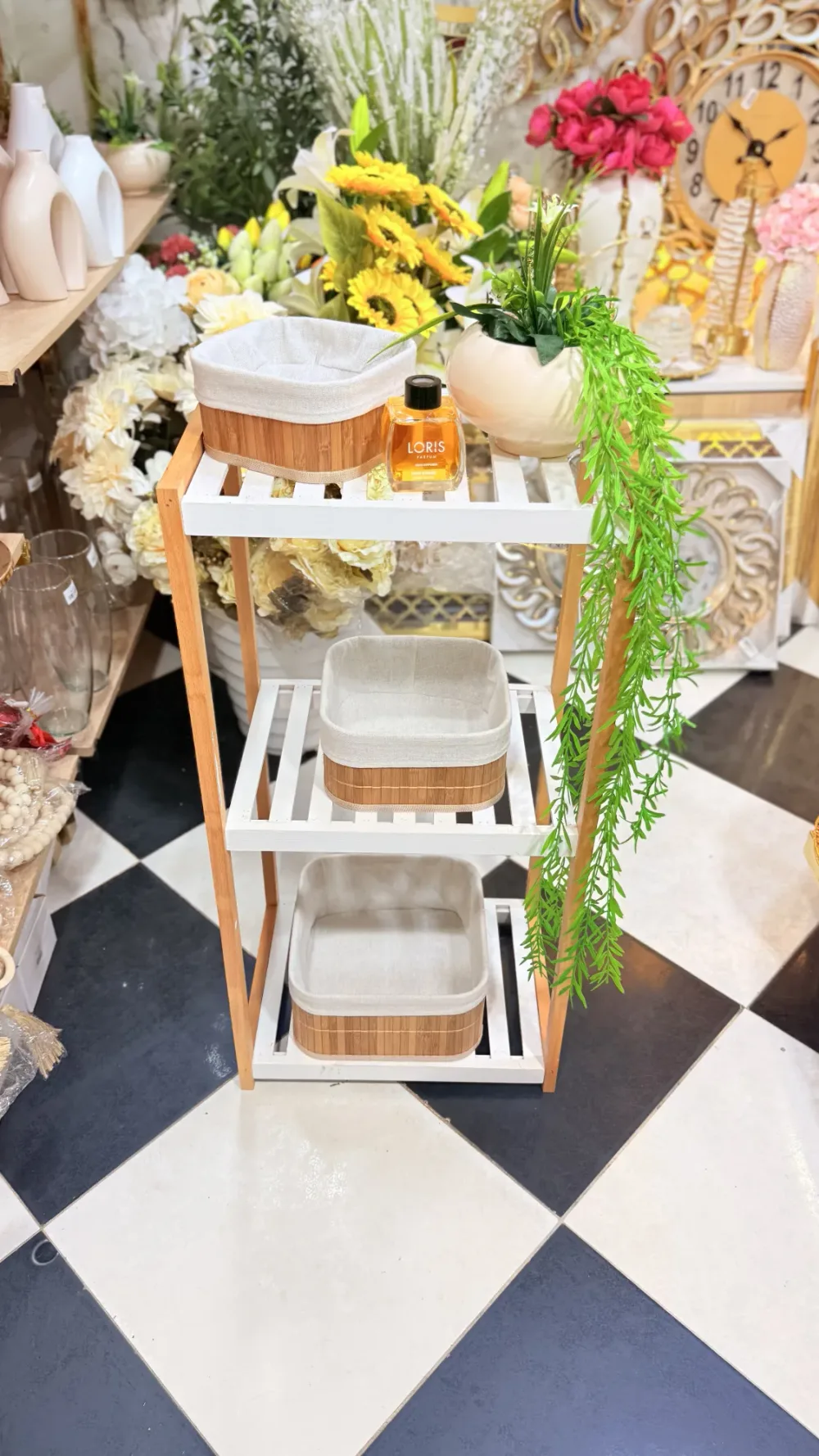 Panier de rangement en bambou 3pcs