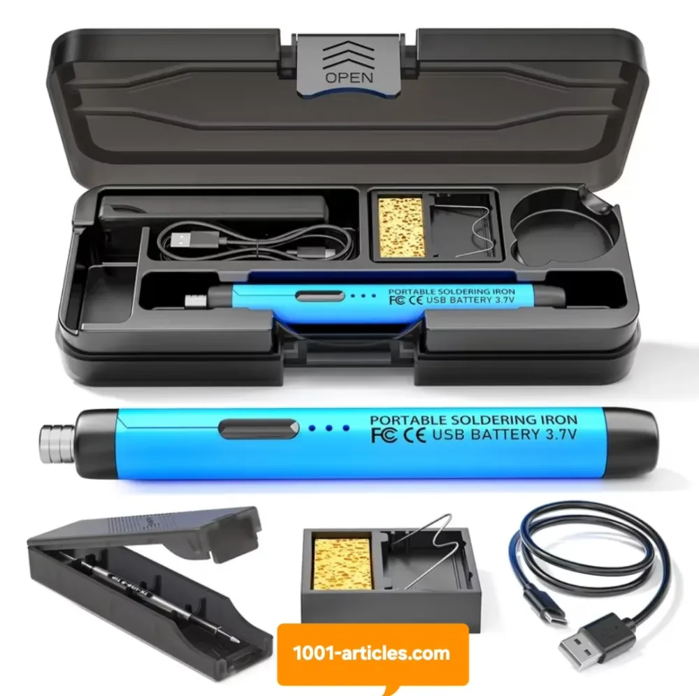 Fer à souder portable, sans fil, chauffage rapide, rechargeable USB.