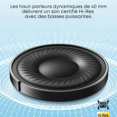Casque Sans Fil Anker Q20i avec Réduction de Bruit Active - سماعات الرأس اللاسلكية بتقنية إلغاء الضوضاء