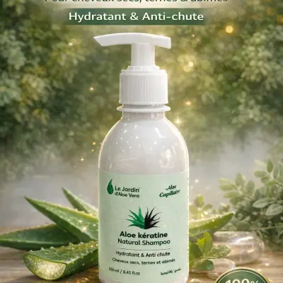 Shampooing Aloe kératine Cheveux secs