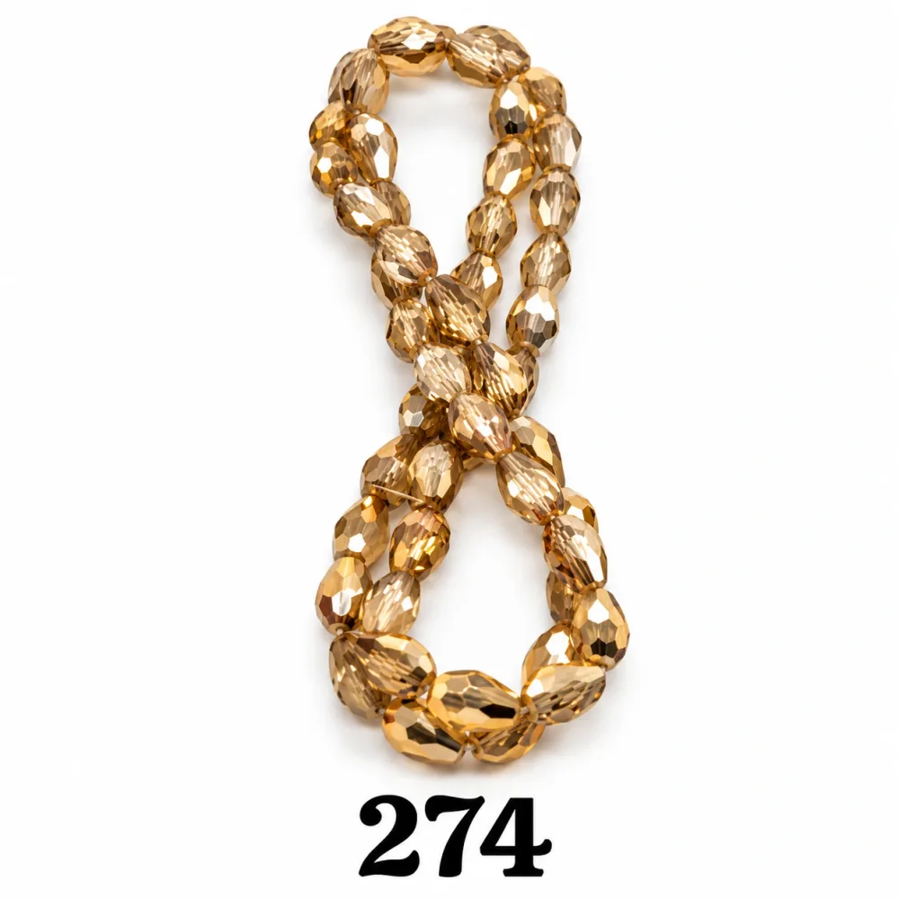 Cristal Goute 8*11 Qty:10 fil
